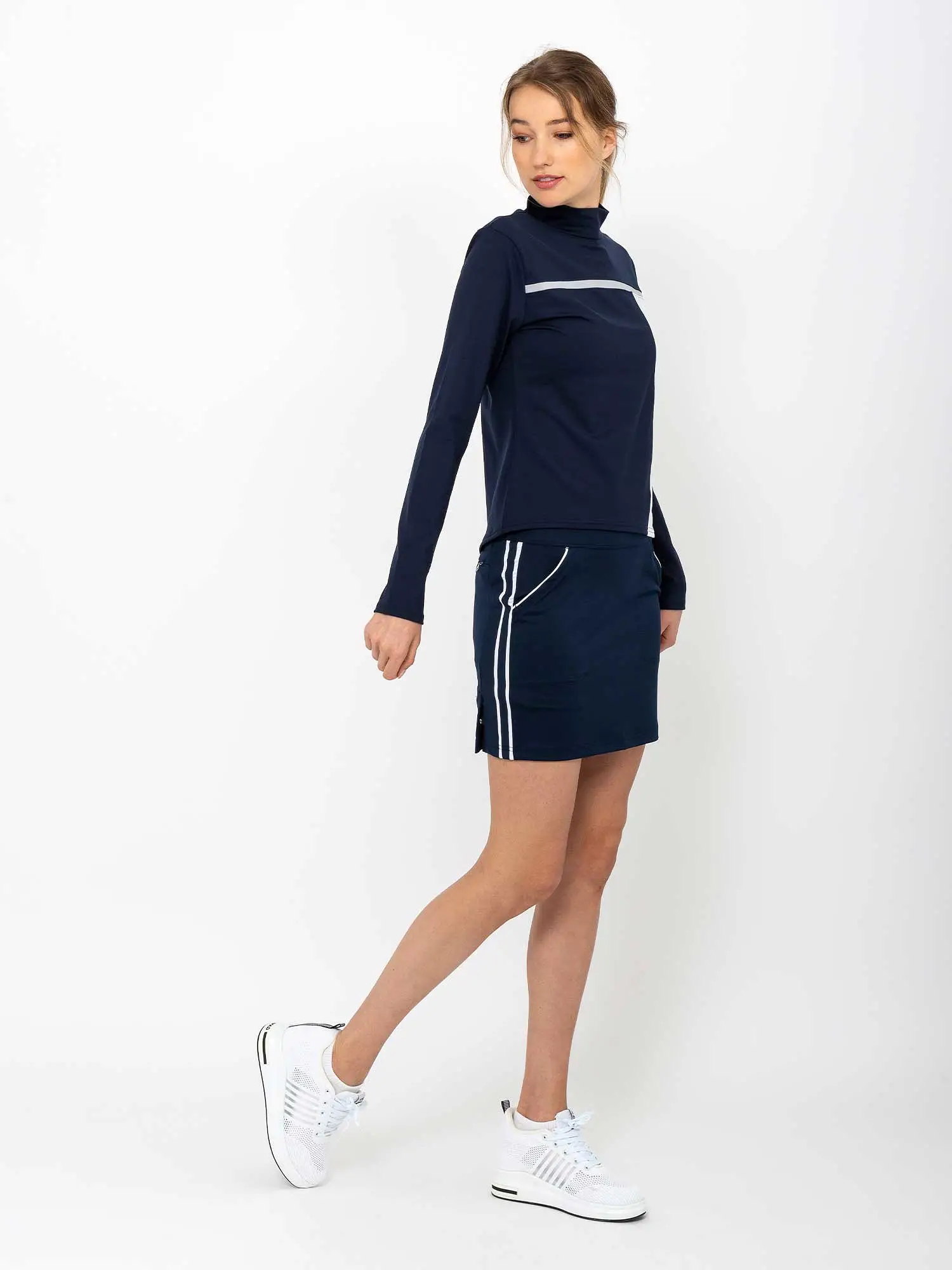 Women's Golf 15 Eloise Skirt - Midnight/White